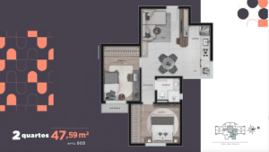 Studio 47 metros Opção 02