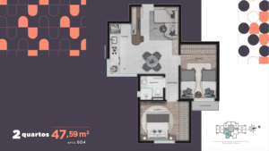 Studio 47 metros Opção 01